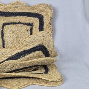 Madison Studio Placemats – Set of 4 – 13" x 19" – Handmade in India – New